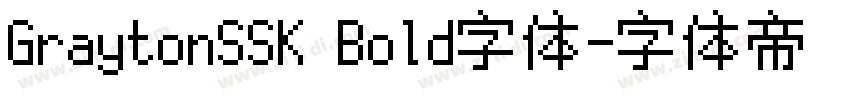 GraytonSSK Bold字体字体转换